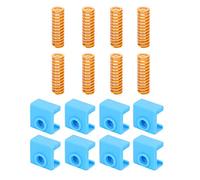 FTVOGUE Accessori per Stampante 3D, Presa in Silicone per Molla Calda Gialla, Molla MK8 Ad Alta Temperatura da 8 Pezzi per Stampa Stabile su Stampanti 3D