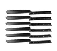 FTVOGUE Acciaio Fence Post Stakes H Form Design Grounding Stand per Recinzione Rotta Inclinata, Forte Rinforzo di Supporto, 6 Missioni, (6pack)