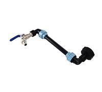 FTVOGUE Adattatore a Collo di Collo di Vigile IBC Faucet di Montaggio Facile per Contenitore D'acqua, Resistenza Ad Alta Pressione, Connessione Filettata, Scenari applicabili: IBC (Un secchio di