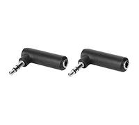 FTVOGUE Adattatore da 3,5 Mm Adattatore per Auricolari in Rame Ad Angolo Retto Confezione da 10 Connettori da 3,5 Mm Maschio a Femmina Conversione Audio a e 4 Poli per Cuffie Spazi Ristretti e