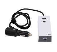 FTVOGUE Adattatore per Auto per Antenna Parabolica | Convertitore step up, Boost da 12 V-24 V a 36 V, USB A QC 3.0, PD 45 W, misuratore di tensione per antenne paraboliche mini
