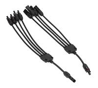 FTVOGUE Adattatore per Connettore Solare A Y, Splitter Solare in Ottone PPO da 1 A 4 Connettori, 30 A 1000 V A Scatto IP67, Serrature Integrate, per Uso Industriale di Ingegneria di Produzione di
