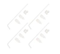 FTVOGUE Asta di Caduta per Cancelli a Vite, Chiusura in Metallo Resistente per Cancelli in Legno e Metallo, Asta di Messa a Terra con Bloccaggio 12 Pollici per Recinzioni e Ingressi