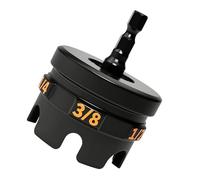 FTVOGUE Attacco per Trapano Rotante per Dadi, Chiave a Bussola in Acciaio Legato per Aste Filettate da 1/4 3/8 1/2 Pollici con Cuscinetto in Acciaio per Rack di Condotti e Sistemi di