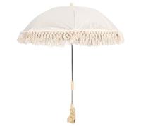 FTVOGUE Bambino Universale Parasol Flexibile Regolazione Dell'angolo Sunller Sun Shade per Custiera della Sedia da Spiaggia Edilizia Ad Alta Resistenza (Ombrello beige)