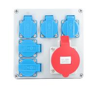 FTVOGUE Base Impermeabile Industriale con 5 AC20V 16A UE 1 Prese