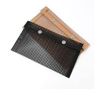 FTVOGUE Borsa per Griglia in Rete Antiaderente per Barbecue Custodia per Barbecue Riutilizzabile da 27x22 Cm con Pulsanti di Chiusura a Scatto per Griglie Elettriche a Gas a Carbo (27×22 cm)