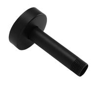 FTVOGUE Braccio Doccia Superiore con Flangia, Tubo di Prolunga per Doccia a Pioggia con Montaggio a Soffitto in Acciaio Inossidabile per Bagno, Interfaccia G1/2 da 3 Pollici (BLACK)