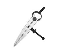 FTVOGUE Bussola per Artigianato in Pelle, Costruzione in Metallo, Bussola per Disegno di Precisione e Spaziatura per Progetti Fai da Te in Pelle e Appassionati di Cucito