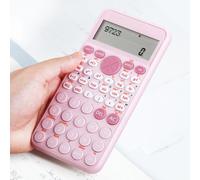 FTVOGUE Calcolatrice Scientifica 240 FUNZIONI Calcolatrice di Ingegneria Calcolatrice Matematica con Display LCD a 2 Linee di Grandi Dimensioni per L'ufficio Scolastico degli Studenti (WHITE)