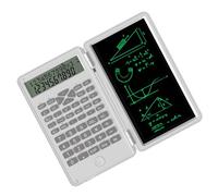 FTVOGUE Calcolatrice Scientifica con Tavoletta Grafica 240 Funzioni Display a 2 Righe Pieghevole Portatile per Studenti Scuole Medie Superiori College (WHITE)