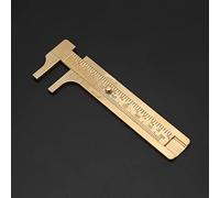 FTVOGUE Calibro a Corsoio, Righello Scorrevole in Ottone con Doppia Bilancia, Strumento di Misurazione Leggero per Uso Quotidiano di Precisione 100 Mm (Doppia scala 80mm)