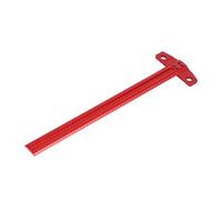 FTVOGUE Calibro per Marcatura a Scriba Ad Angolo Retto in Alluminio con | Lega di Alluminio Anodizzato 6061, Precisione di Misurazione 1 Mm, Scala Rossa per la Lavorazione del Vetro e del Legno,