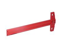 FTVOGUE Calibro per Marcatura a Scriba Ad Angolo Retto in Alluminio con | Lega di Alluminio Anodizzato 6061, Precisione di Misurazione 1 Mm, Scala Rossa per la Lavorazione del Vetro e del Legno,