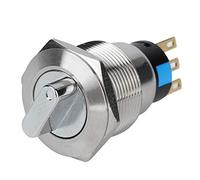 FTVOGUE Cambiamento di Rotazione 19 Mm sull'Interruttore a Manopola, Interruttore Selettivo IP67 5~14N, Acciaio Inossidabile, Impermeabile, Stabile, Attrezzature Industriali, Elettrodomestici, (3