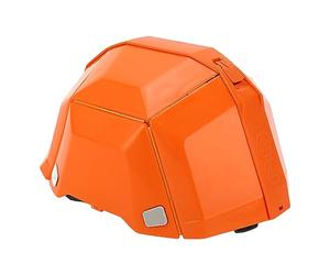 FTVOGUE Casco Pieghevole Protezione della Testa in Plastica Ad Alta Resistenza Cappello di Sicurezza per Viaggi Sportivi da Lavoro All'aperto con Circonferenza della Testa Regolabile (ORANGE)