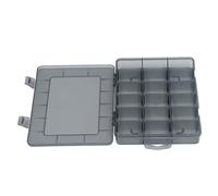 FTVOGUE Cassetta degli Attrezzi Organizzatore Divisore Regolabile Multi Compartment Box Scatola Trasparente in Plastica 18 Griglie per Gioielli (S)