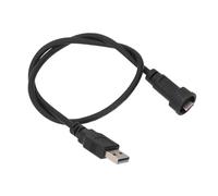 FTVOGUE Cavo Connettore Tipo C USB 3.0 Impermeabile con Chiusura A Fibbia 30 V 1,5 A 0,5 M per Dispositivi Esterni, Apparecchiature Meccaniche e Connessioni IoT