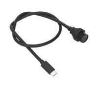 FTVOGUE Cavo di Prolunga di Tipo C, Cavo Connettore USB Impermeabile con Bloccaggio Filettato, Lunghezza 0,5 M 30 V 1,5 A per Dispositivi Esterni e connettività IoT