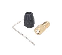 FTVOGUE Chuck Auto-serraggio, a 3 Ganci per Trapano Rotare a Bordo in Ottone, Lega di Alluminio, Gamma di Morsetti 0,3-3,4 Mm per Esercitazioni Elettriche, Macinazione e Lucidatura (#4)