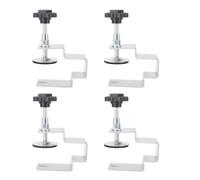 FTVOGUE Clamp/Holder di Fissaggio per Cassetti Morsetto per Installazione di Cassetti per Armadietti in Acciaio Inossidabile 4 Pezzi con Cuscinetti Antiscivolo per la Lavorazione del Legno e