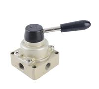 FTVOGUE Comoda Valvola Pneumatica Manuale, Struttura in Alluminio, Valvola di Controllo dell'aria di Facile Utilizzo per Metalli Liquidi, Fango, Vapore Acqueo