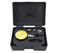 FTVOGUE Comparatore per Test a Quadrante, Comparatore a Leva in Acciaio Inossidabile da 0 a 0,8 Mm Graduazione 0,01 Mm, con Sonda e Clip a Coda di Rondine per la Misurazione dell'errore di Forma e