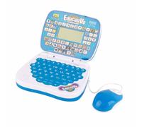 FTVOGUE Computer Portatile per L'apprendimento dei Bambini Giocattolo Educativo Bilingue Inglese Spagnolo con Tastiera con Funzione di Rilettura Musicale per L'apprendimento Precoce dei (BLUE)