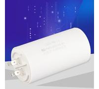 FTVOGUE Condensatore CBB60, Condensatore di Funzionamento del Motore CA in Plastica 80uF 250V per Condizionatori d'aria e Compressori