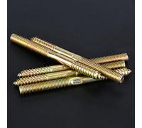 FTVOGUE Connettore a Vite a Vite in Legno a a Doppia estremità per Giunti Che Producono Materiale di Ferro Premium Al con Zinco (10 * 120 5pcs)