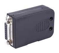 FTVOGUE Connettore Seriale ABS DB15 Adattatore Scheda Terminale Femmina Confezione da 2 Terminali da 3,81 Mm 1A Tipo Dado Custodia Nera per Riparazione Cablaggio di Controllo PLC e Progetti Fai da Te