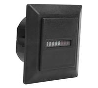 FTVOGUE Contaore, Timer con Display Digitale Rotondo Meccanico in ABS, CA da 220 a 240 V 50 Hz 0,3 W, Contatore da 0 a 99999,99 Ore per Macchinari, Generatori e Utenti Industriali