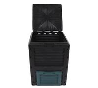 FTVOGUE Contenitore per Compost da 300 Litri, Plastica con Sfiato, Compostiera di Grande capacità per Cucina e Giardino, Riciclaggio Efficiente dei Rifiuti per la Semina