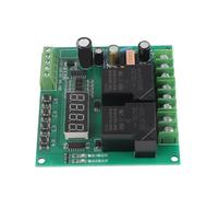 FTVOGUE Controller del Motore Modulo relè a Due relè per Motore 220 V, Ideale per Organizzare Luci, Motori e Pompe con Intervallo di Tempo Regolabile