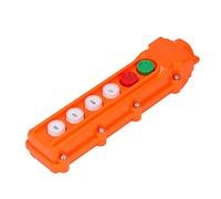 FTVOGUE Controller per Gru, Interruttore a Pulsante per Paranco a 6 Vie COB 62A 220V 500V IP65 Stazione di Controllo Pendente per Operatori di Paranchi per Gru a Ponte, Valutazione 5A, Durata