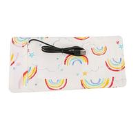 FTVOGUE Copertura Scaldabiberon USB, Mantiene la Temperatura del Latte Portatile da Viaggio, con Miscela di Cotone Spandex, Compatibile con Caricatore per Laptop Power Bank 5V 2A (arcobaleno)