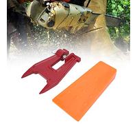 FTVOGUE Cunei da Abbattimento Arancioni da 5,5 Pollici Cunei da Abbattimento Alberi da in Plastica con Staffa per Piastra Guida per Taglio Alberi con Motosega e