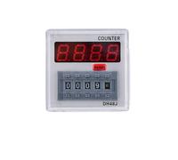 FTVOGUE DH48J-A Relè Contatore Digitale 24V 220V AC DC 11 Pin con Display LED e Coperchio Trasparente per Pannello di Controllo Automazione (24VAC/DC)