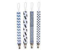 FTVOGUE di Metallo da 4 Pezzi Cinghia del Supporto per Ciucini Baby con Disegni Unisex in Poliestere Lavabili e Durevoli per il Supporto per Giocattoli per dentizione. (2)