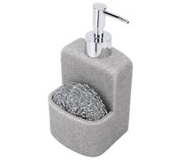 FTVOGUE Dispenser di Sapone per i Piatti con Supporto, Set di Piatti per Liquidi Dal Design Moderno, capacità di 250 Ml, Ideale per e Bagno
