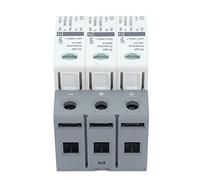 FTVOGUE Dispositivo Scaricatore di Tensione, Protettore Contro i Fulmini 1000 V CC 3P, Design Modulare per Solare Domestico, Alta Sicurezza con Protezione da 10 KA 20 KA