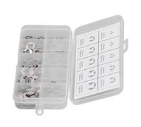 FTVOGUE E Clamp/Holder 120 Pezzi Kit di Morsetti in Acciaio Inossidabile per Cuscinetti Ingranaggi Pulegge Scatola di Immagazzinaggio Durevole da M1.5 a M10 Applicazioni Lavoro all'aperto