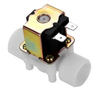 FTVOGUE Elettrovalvola in Plastica DC 12V, Elettrovalvole DN20, Valvola di Ingresso Acqua G3/4 N/C, Adatta per la Pulizia Automatica di Apparecchiature Elettriche, Scaldacqua Solare, Spray Giardino