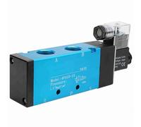 FTVOGUE Elettrovalvola Pneumatica a 2 Posizioni e 5 Vie, Elettrovalvola Elettrica con Grado di Protezione IP65, Ideale per Sistemi Pneumatici con Area Effettiva di 50 Mm2 (DC24V)