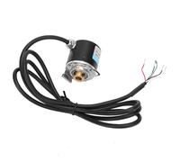 FTVOGUE Encoder Ad Albero Cavo AB Bifase Alluminio Plastica da 5 a 24 V CC da 3.000 a 6.000 Giri/min 400B per Automazione Industriale, Feedback di Movimento Rotativo, Rilevamento della Posizione