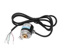 FTVOGUE Encoder Ad Albero Cavo AB Bifase Alluminio Plastica da 5 a 24 V CC da 3.000 a 6.000 Giri/min 400B per Automazione Industriale, Feedback di Movimento Rotativo, Rilevamento della Posizione