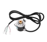 FTVOGUE Encoder Ad Albero Cavo AB Bifase Alluminio Plastica da 5 a 24 V CC da 3.000 a 6.000 Giri/min 400B per Automazione Industriale, Feedback di Movimento Rotativo, Rilevamento della Posizione