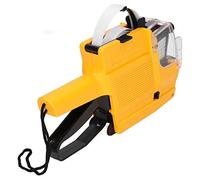 FTVOGUE Etichettatrice per Prezzi a 2 Linee con 10 Cifre per Pistola Prezzatrice con Inchiostro Strumento per Etichettatura per Ufficio per Negozi Al Dettaglio per la Marcatura di (YELLOW)