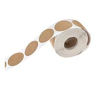 FTVOGUE Etichette in Carta Kraft Adesivi in Carta Kraft Etichette in 500 Pezzi Autoadesive Rotonde con Rotolo di per Sacchetti da Forno Imballa (Come mostrato)