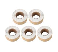 FTVOGUE Etichette Kraft Marroni Vintage 1,5x2,5 Cm Adesivi Autoadesivi Vuoti, 4000 Pezzi Etichette Scrivibili in Carta Kraft per Barattoli di Vetro, Confezioni Regalo, Conservazione degli Alimenti e